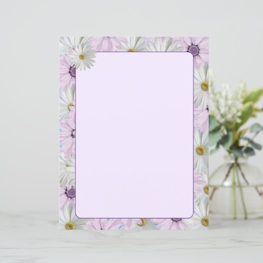 Schöne rosa und weiße Milchsorten 8,5 x 11 (Stehend Vorderseite)