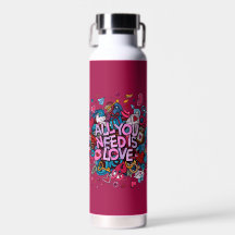 Schöne rosa Valentinische Spezialflasche