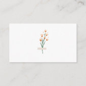 Schöne rosa Wildblume Date Night Ideas. Datum jar Begleitkarte (Rückseite)