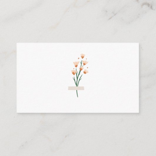 Schöne rosa Wildblume Date Night Ideas. Datum jar Begleitkarte (Rückseite)