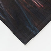 Schöne Rosa Wildblumen Fleecedecke (Ecke)