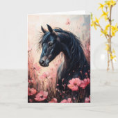 Schöne Rosa Wildblumen Karte (Gelbe Blume)