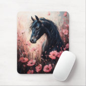 Schöne Rosa Wildblumen Mousepad (Mit Mouse)