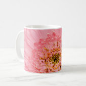 Schöne rosa Zinnia-Blume Kaffeetasse (Vorderseite Links)