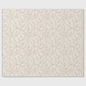 Schöne Rosafarben Creme Blumen Hochzeitsshower Geschenkpapier (Flach)