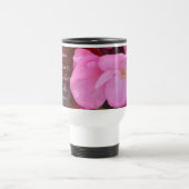 Schöne rosafarbene Blume Ihr Bibelverse Reisebecher (Mittel)