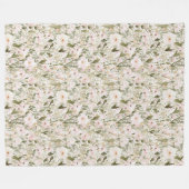Schöne rosafarbene Blüten Fleecedecke (Vorderseite (Horizontal))