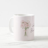 Schöne rosafarbene Rosen   Kaffeetasse (Vorderseite Links)