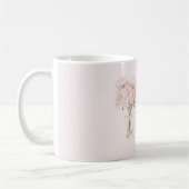 Schöne rosafarbene Rosen   Kaffeetasse (Links)