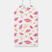 Schöne rosafarbene, schicke Graduierungshülse im D Geschenkanhänger (Rückseite)