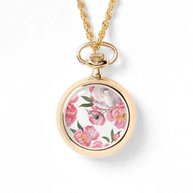 Schöne Rose Armbanduhr (Vorderseite)