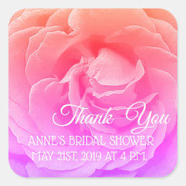 Schöne Rose Blosso Foto Bridal Dusche Sticker