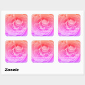 Schöne Rose Blosso Foto Bridal Dusche Sticker (Blatt)