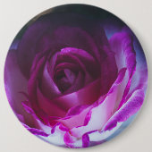 Schöne Rose Blume Button (Vorderseite)