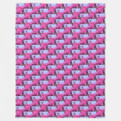 Schöne Rose Blume Fleecedecke (Vorderseite)