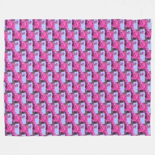 Schöne Rose Blume Fleecedecke (Vorderseite (Horizontal))