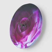 Schöne Rose Blume Große Wanduhr (Winkel)