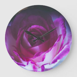 Schöne Rose Blume Große Wanduhr