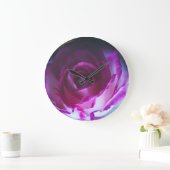 Schöne Rose Blume Große Wanduhr (Zuhause)