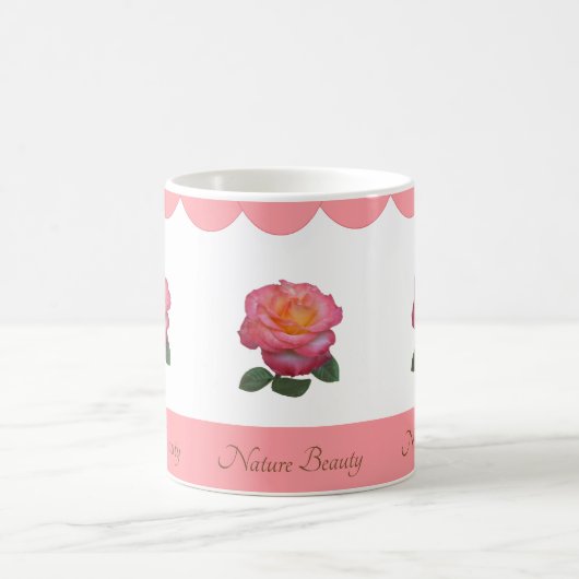 Schöne Rose Blume Kaffeetasse (Mittel)