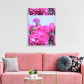 Schöne Rose Blume mit gesteppten Leinwänden Leinwanddruck (Insitu (Wohnzimmer))
