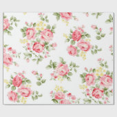 Schöne Rose Blume Muster, kleiner Blumenstrauß Geschenkpapier (Flach)
