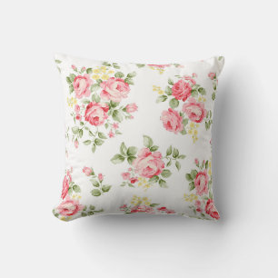 Schöne Rose Blume Muster, kleiner Blumenstrauß Kissen