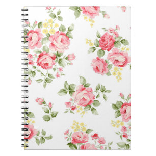 Schöne Rose Blume Muster, kleiner Blumenstrauß Notizblock