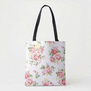 Schöne Rose Blume Muster, kleiner Blumenstrauß Tasche