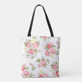 Schöne Rose Blume Muster, kleiner Blumenstrauß Tasche (Rückseite)