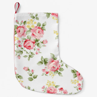 Schöne Rose Blume Muster, kleiner Blumenstrauß Weihnachtsstrumpf