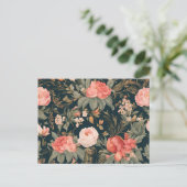 Schöne Rose Blume Postkarte (Stehend Vorderseite)