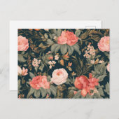 Schöne Rose Blume Postkarte (Vorne/Hinten)