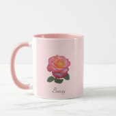 Schöne Rose Blume Tasse (Links)