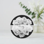 Schöne Rose Bouquet Trauzeugin Card Einladung (Stehend Vorderseite)