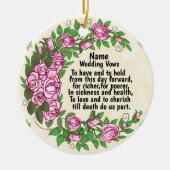 Schöne Rose Brauchtum Hochzeiten Keramik Ornament (Vorne)