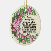 Schöne Rose Brauchtum Hochzeiten Keramik Ornament (Rechts)