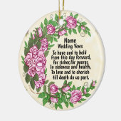 Schöne Rose Brauchtum Hochzeiten Keramik Ornament (Links)