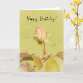 Schöne Rose Bucht Blume Art Geburtstag Karte (Gelbe Blume)