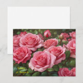 Schöne Rose Bulgariens Postkarte (Vorne/Hinten)