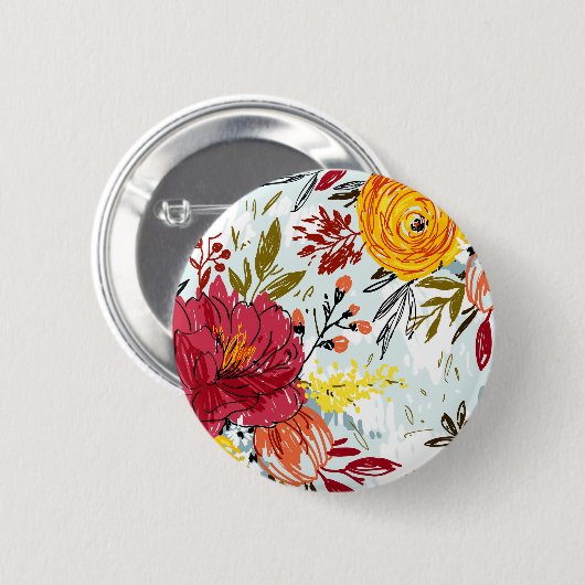 Schöne Rose Button (Vorne & Hinten)