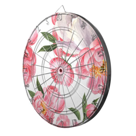 Schöne Rose Dartscheibe (Vorderseite rechts)