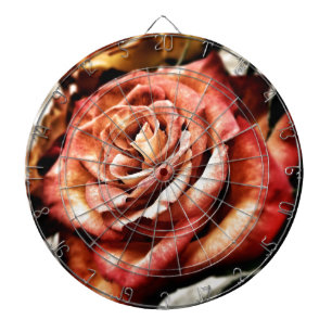 Schöne Rose Dartscheibe