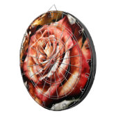 Schöne Rose Dartscheibe (Vorderseite rechts)