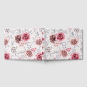 Schöne Rose der Vintagen Chic-Hütte Gästebuch (Voll)