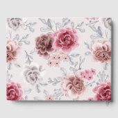 Schöne Rose der Vintagen Chic-Hütte Gästebuch (Rückseite)