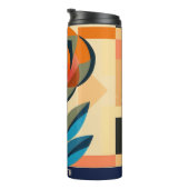 Schöne Rose drucken Floral Tumbler Thermosbecher (Nach rechts gedreht)