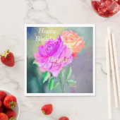 Schöne Rose Essentials für Besondere Anlässe Serviette (Beispiel)