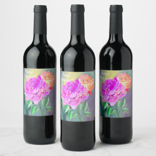 Schöne Rose Essentials für Besondere Anlässe Weinetikett