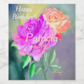 Schöne Rose Essentials für Besondere Anlässe Weinetikett (Einzelnes Label)